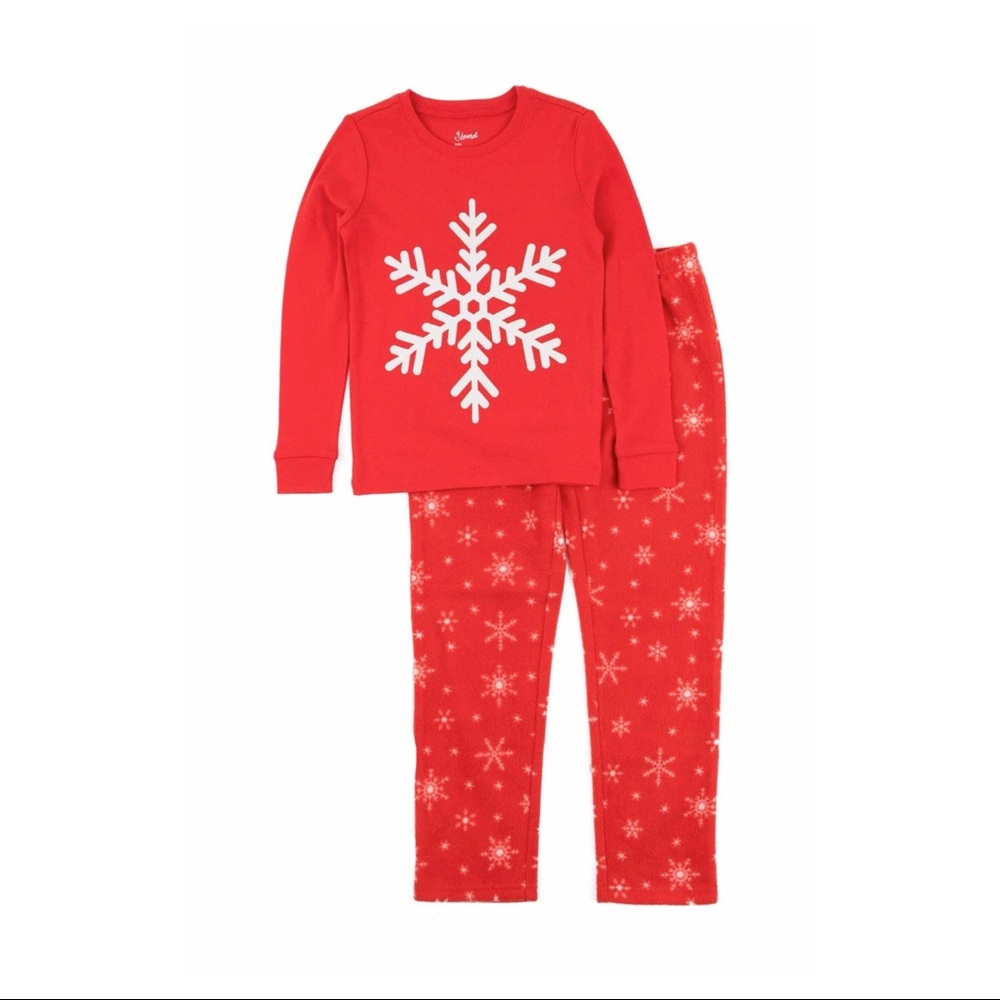 Leveret red 2-pc kids pajama set